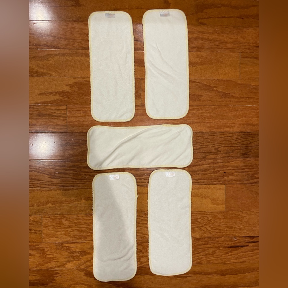 FIVE(5) Alva Bamboo Inserts & FIVE(5) Alva Microfiber Inserts for cloth diapers